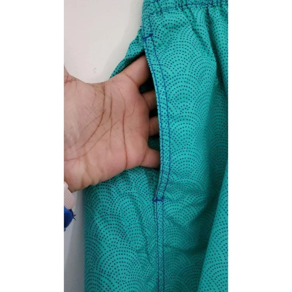 Kanu Surf Board Shorts  L Green Blue